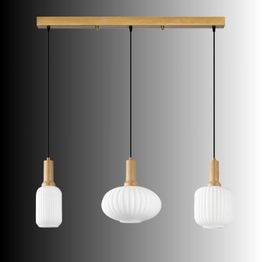 Riippuvalaisin Linento Lighting Asker 78cm 3-osainen valkoinen