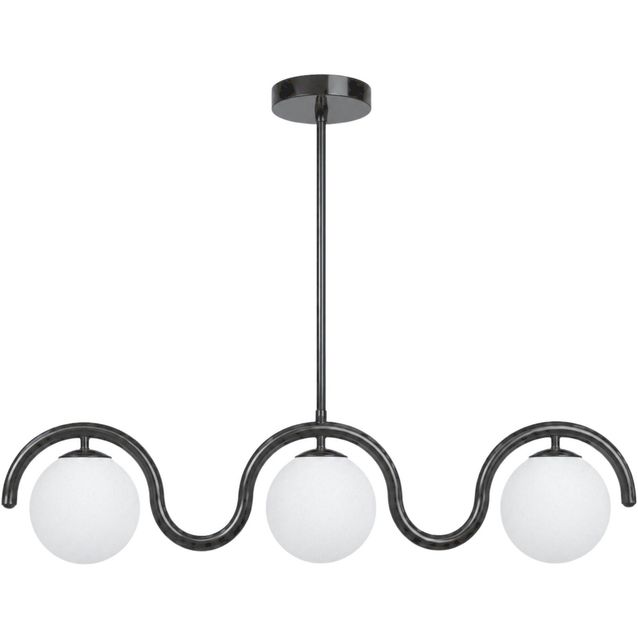 Riippuvalaisin Linento Lighting Gedik-20442, 3-osainen, E27, musta