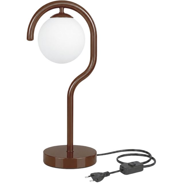 Pöytävalaisin Linento Lighting Gedik-20446-E, E27, ruskea