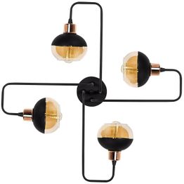 Kattovalaisin Linento Lighting Ani 4-osainen musta/kupari