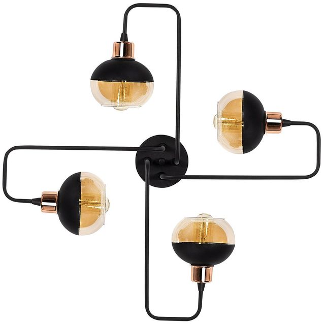 Kattovalaisin Linento Lighting Ani 4-osainen musta/kupari