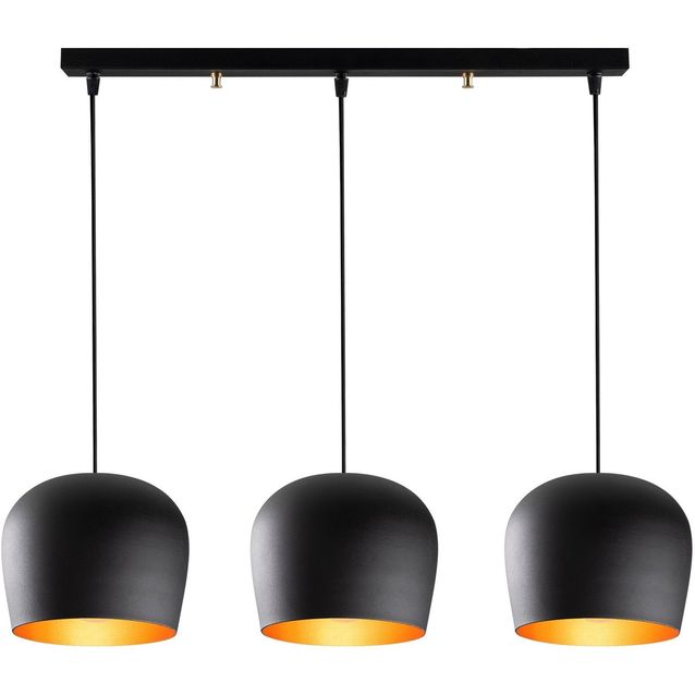 Kattovalaisin Linento Lighting Raymond 3-osainen musta