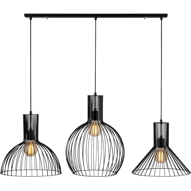 Kattovalaisin Linento Lighting Fellini 3-osainen musta