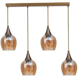 Riippuvalaisin Linento Lighting Enzo 4-osainen, suora, 65cm