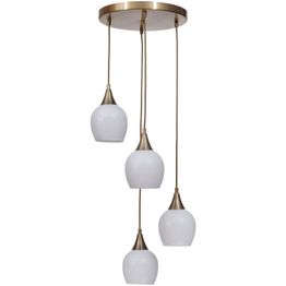 Riippuvalaisin Linento Lighting Enzo 4-osainen, pyöreä