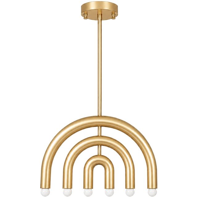Riippuvalaisin Linento Lighting Vento - 20910-A, 6-osainen, E14, kulta