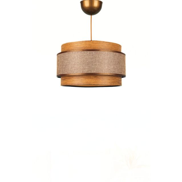 Riippuvalaisin Linento Lighting BK027, Ø28cm, ruskea