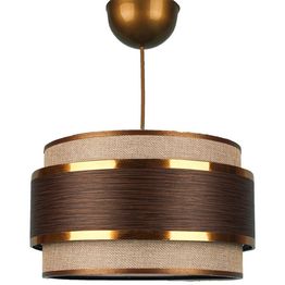 Riippuvalaisin Linento Lighting BK029, Ø28cm, ruskea