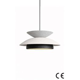 Riippuvalaisin Linento Lighting BK306, Ø48cm, harmaa/valkoinen/musta