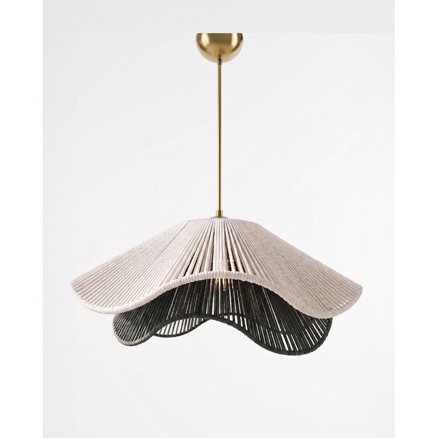 Riippuvalaisin Linento Lighting Olivekru, E27, valkoinen/musta
