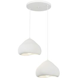 Riippuvalaisin Linento Lighting Lora 30-2-T-Luna, 2-osainen, valkoinen