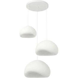 Riippuvalaisin Linento Lighting Loval Set-T-Luna, 3-osainen, valkoinen