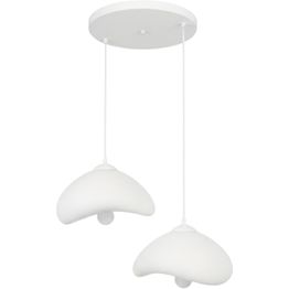 Riippuvalaisin Linento Lighting Luna 30-2-T, 2-osainen, valkoinen