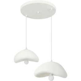 Riippuvalaisin Linento Lighting Luna 30-40-T-Nua, 2-osainen, säädettävä korkeus, valkoinen