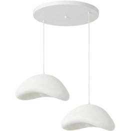Riippuvalaisin Linento Lighting Luna 40-40-T-Nua, 2-osainen, säädettävä korkeus, valkoinen