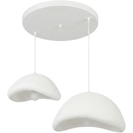 Riippuvalaisin Linento Lighting Luna 40-50-T, 2-osainen, valkoinen