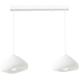 Riippuvalaisin Linento Lighting Lora 30-2-C-Luna, 2-osainen, valkoinen