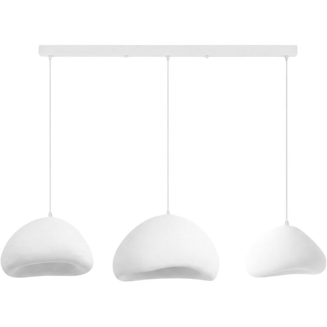Riippuvalaisin Linento Lighting Lora Set-C-Luna, 3-osainen, valkoinen