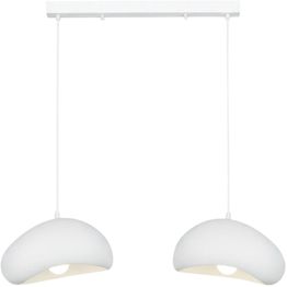 Riippuvalaisin Linento Lighting Loval 30-2-C-Luna, 2-osainen, valkoinen