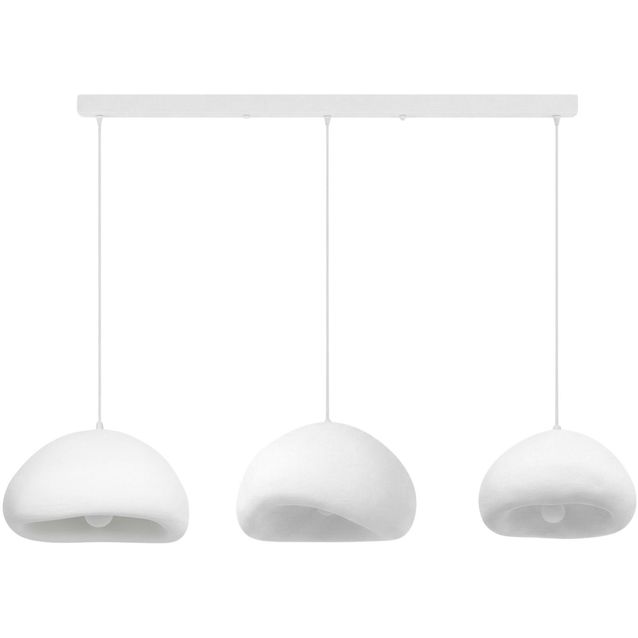 Riippuvalaisin Linento Lighting Loval Set-C-Luna, 3-osainen, valkoinen