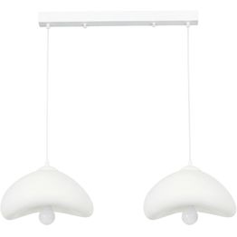 Riippuvalaisin Linento Lighting Luna 30-2-C, 2-osainen, valkoinen