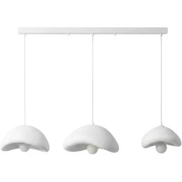Riippuvalaisin Linento Lighting Luna C, 3-osainen, valkoinen