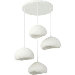 Riippuvalaisin Linento Lighting Loval Set-Lora-50-4-T-Nua, 4-osainen, valkoinen