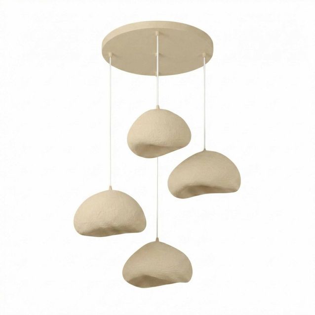 Riippuvalaisin Linento Lighting Loval Set-Lora-50-4-T-1001-Nua, 4-osainen, luonnonvalkoinen