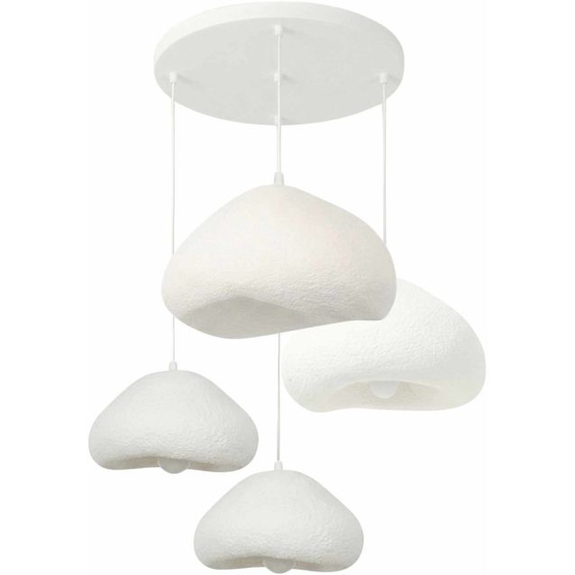 Riippuvalaisin Linento Lighting Lora Set-Lora-30-4-T-Nua, 4-osainen, valkoinen