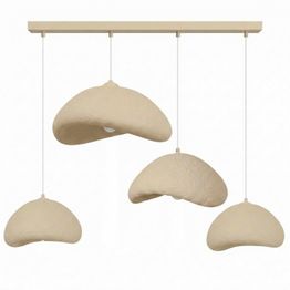 Riippuvalaisin Linento Lighting Luna Nua C 30, 4-osainen, luonnonvalkoinen