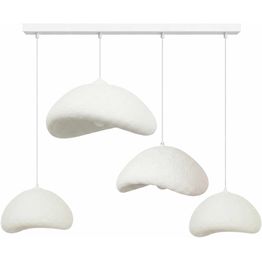 Riippuvalaisin Linento Lighting Luna Nua C, 4-osainen, valkoinen