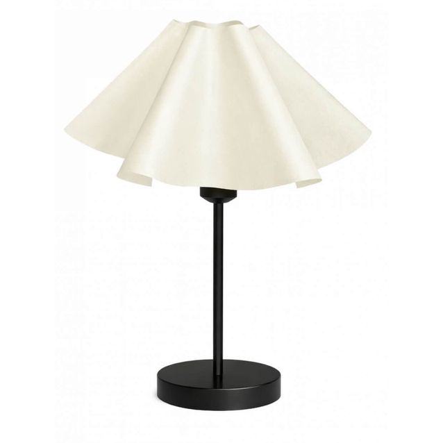 Pöytävalaisin Linento Lighting 242410 luonnonvalkoinen/musta