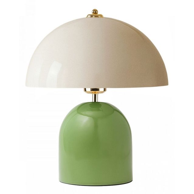 Pöytävalaisin Linento Lighting 242387 mintunvihreä/valkoinen