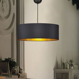 Riippuvalaisin Linento Lighting AYD-3533, Ø50cm, musta/kulta