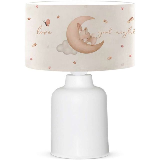 Lastenhuoneen pöytävalaisin Linento Lighting 241440 valkoinen