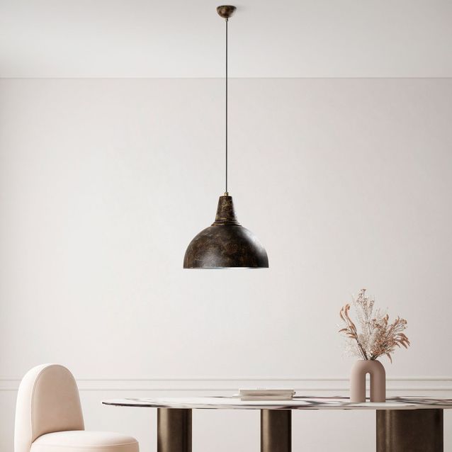 Riippuvalaisin Linento Lighting KURE-30-NUS-2451-RETRO, Ø30cm, tummanruskea