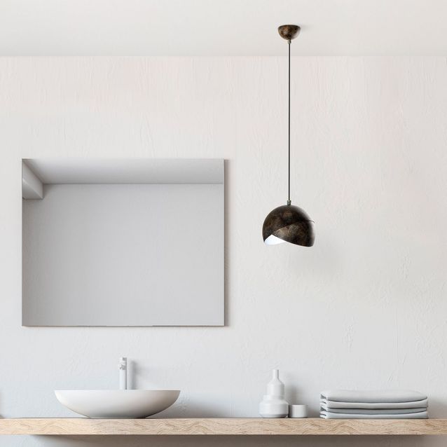 Riippuvalaisin Linento Lighting PACMAN-20-252-1-RETRO, Ø20cm, tummanruskea