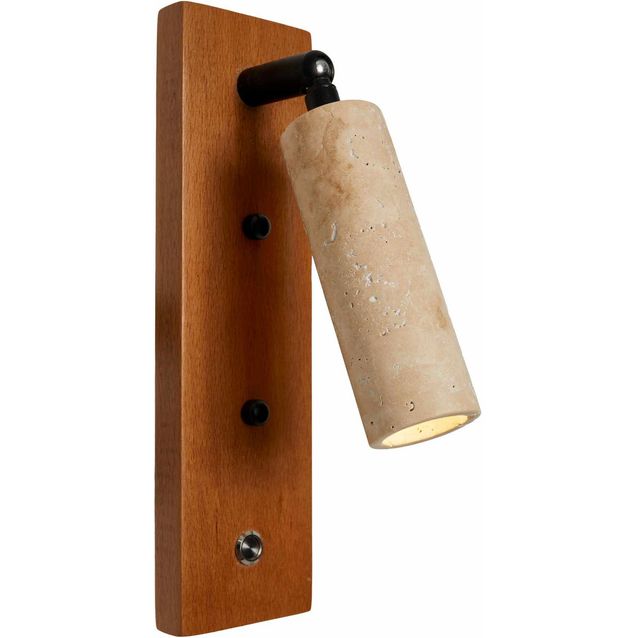 Seinävalaisin Linento Lighting Klein beige/tammi