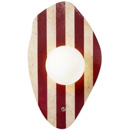 Seinävalaisin Linento Lighting Push beige/valkoinen/punainen