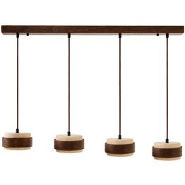 Riippuvalaisin Linento Lighting Lover D 4-osainen beige/saksanpähkinä