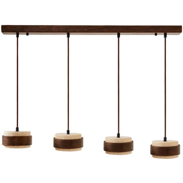 Riippuvalaisin Linento Lighting Lover D 4-osainen beige/saksanpähkinä