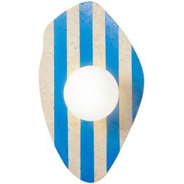 Seinävalaisin Linento Lighting Simple beige/valkoinen/sininen