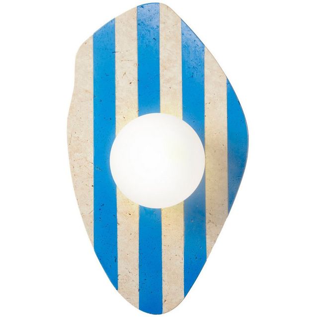 Seinävalaisin Linento Lighting Simple beige/valkoinen/sininen