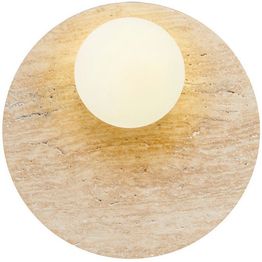 Seinävalaisin Linento Lighting Tor-Look beige/valkoinen