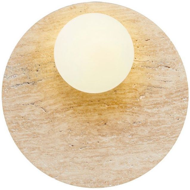 Seinävalaisin Linento Lighting Tor-Look beige/valkoinen