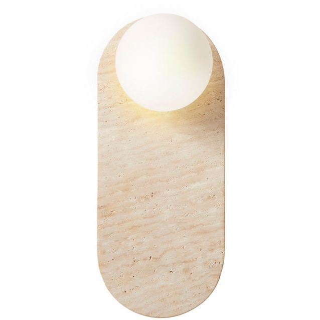 Seinävalaisin Linento Lighting Tor All beige/valkoinen