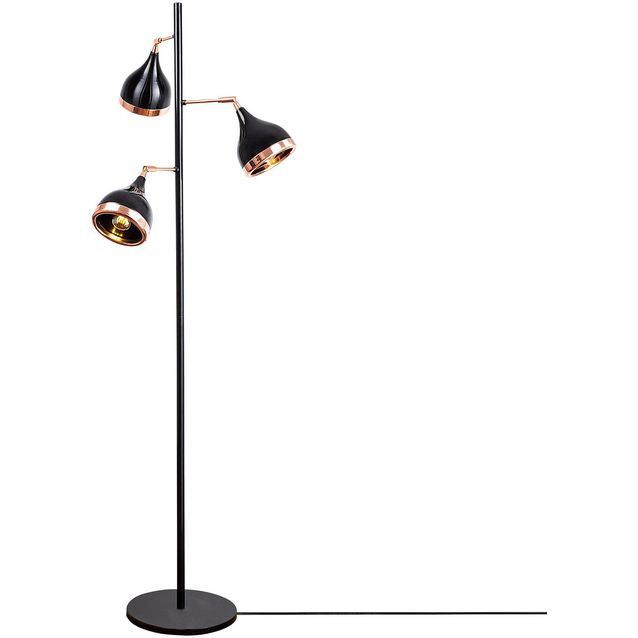 Lattiavalaisin Linento Lighting Mint 163 cm 3-osainen musta/kupari