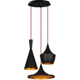 Kattovalaisin Linento Lighting Elmas 3-osainen pyöreä musta