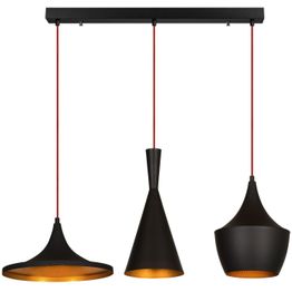 Kattovalaisin Linento Lighting Elmas 3-osainen musta