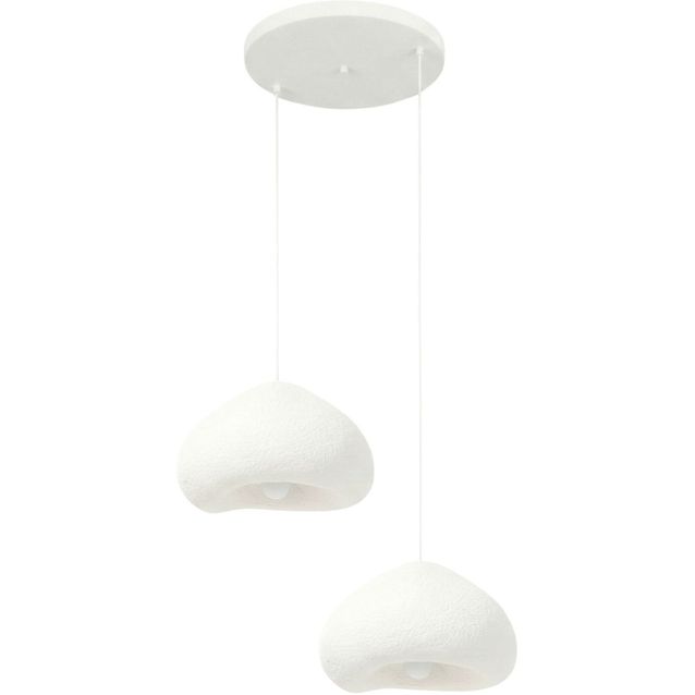 Riippuvalaisin Linento Lighting Lora 40-40-T-Nua, 2-osainen, valkoinen